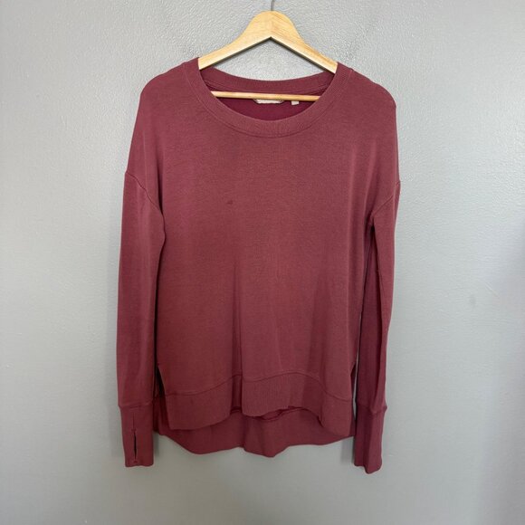 ATHLETA coaster luxe pullover sweatshirt in rose size XS - Picture 2 of 9